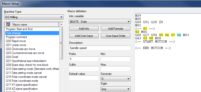 Macro User Interface Example CIMCO Edit 7 User Guide