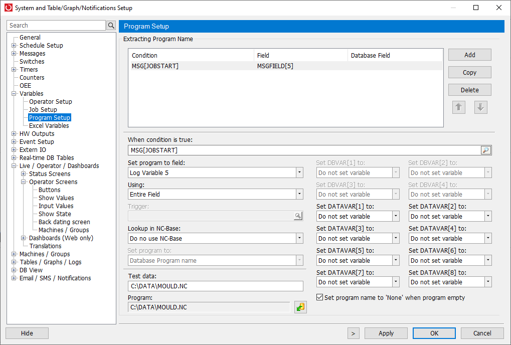 Program Dialog Details CIMCO MDC-Max 2024 User Guide
